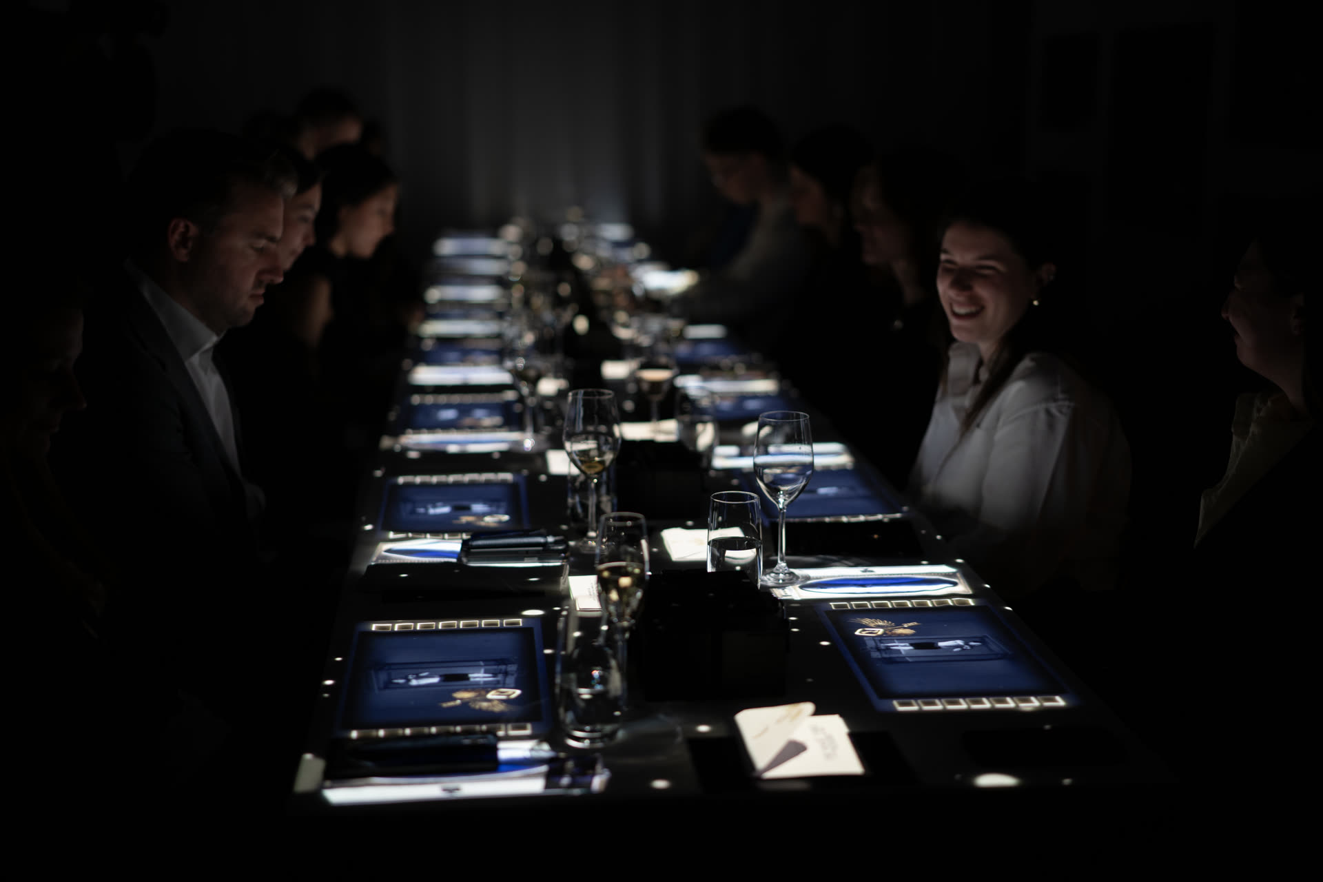 The Magic Table Calgary — immersive dining setup with table projections