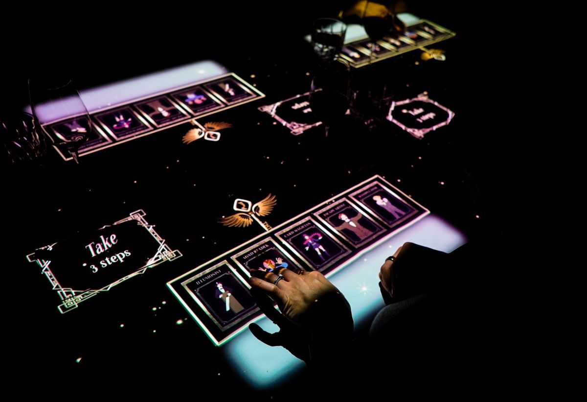 The Magic Table Brisbane — fine dining course with light effects