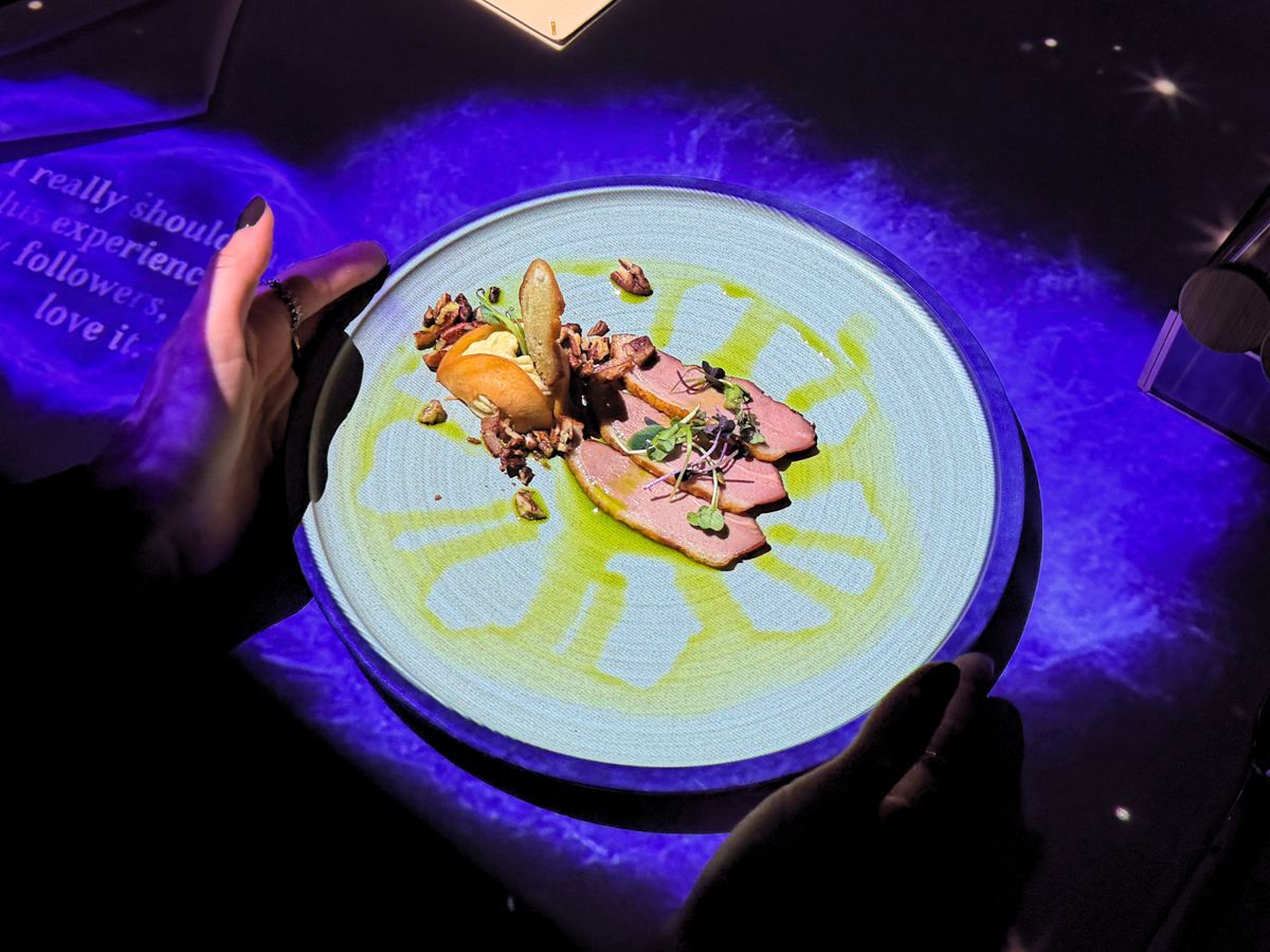 The Magic Table Dubai — five-course dinner with glowing table projections